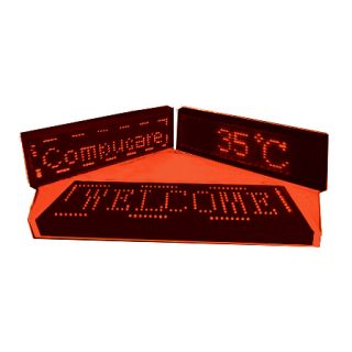 Name Tag LED Red Color