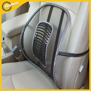 AutoSun Car Seat Massage Chair Back Lumbar Support Mesh Ventilate ...