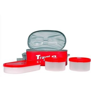 Milton Office Lunch Box Plastic Lunch Boxes (Set of 1, Red) Price: Rs