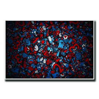 abstract figures poster