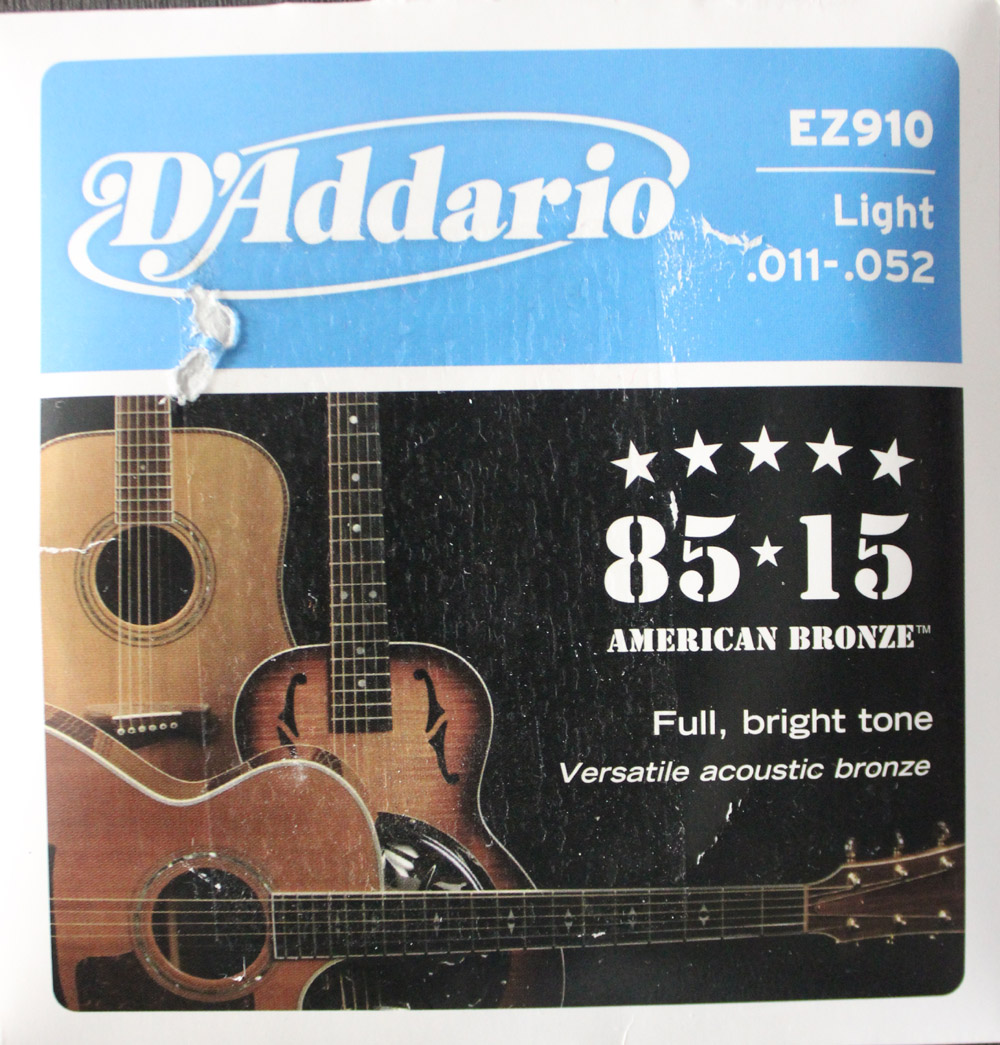 D'ADDARIO GUITAR STRING IMPORTED SET 6 PCS MODEL EZ 910 AMAZING DEAL