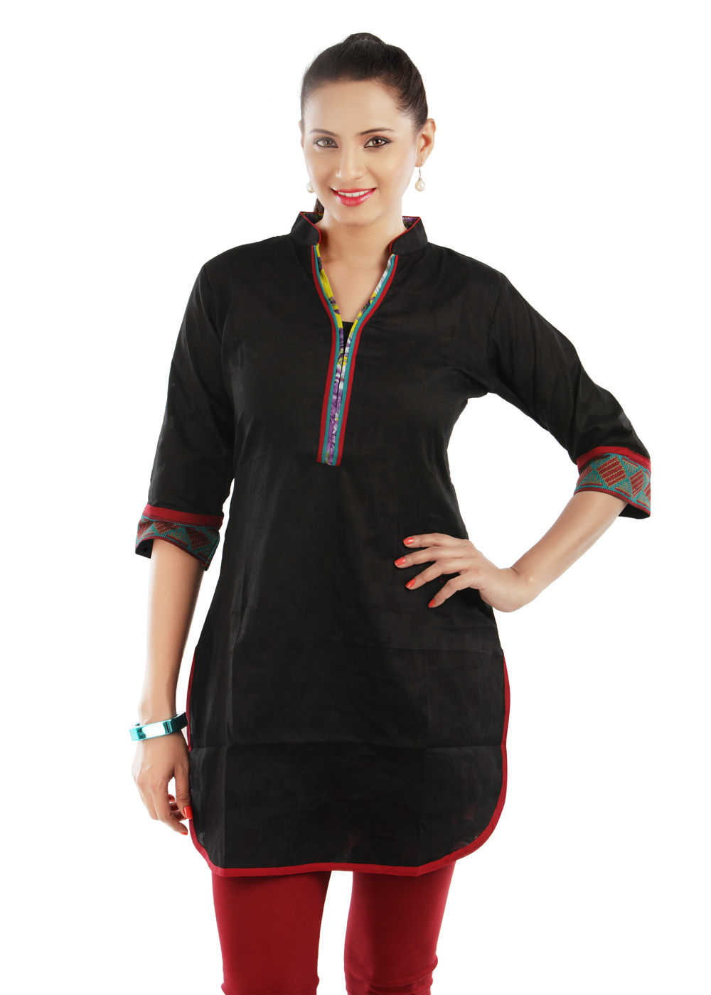 apple cut kurti with chinese collar In India Shopclues Online