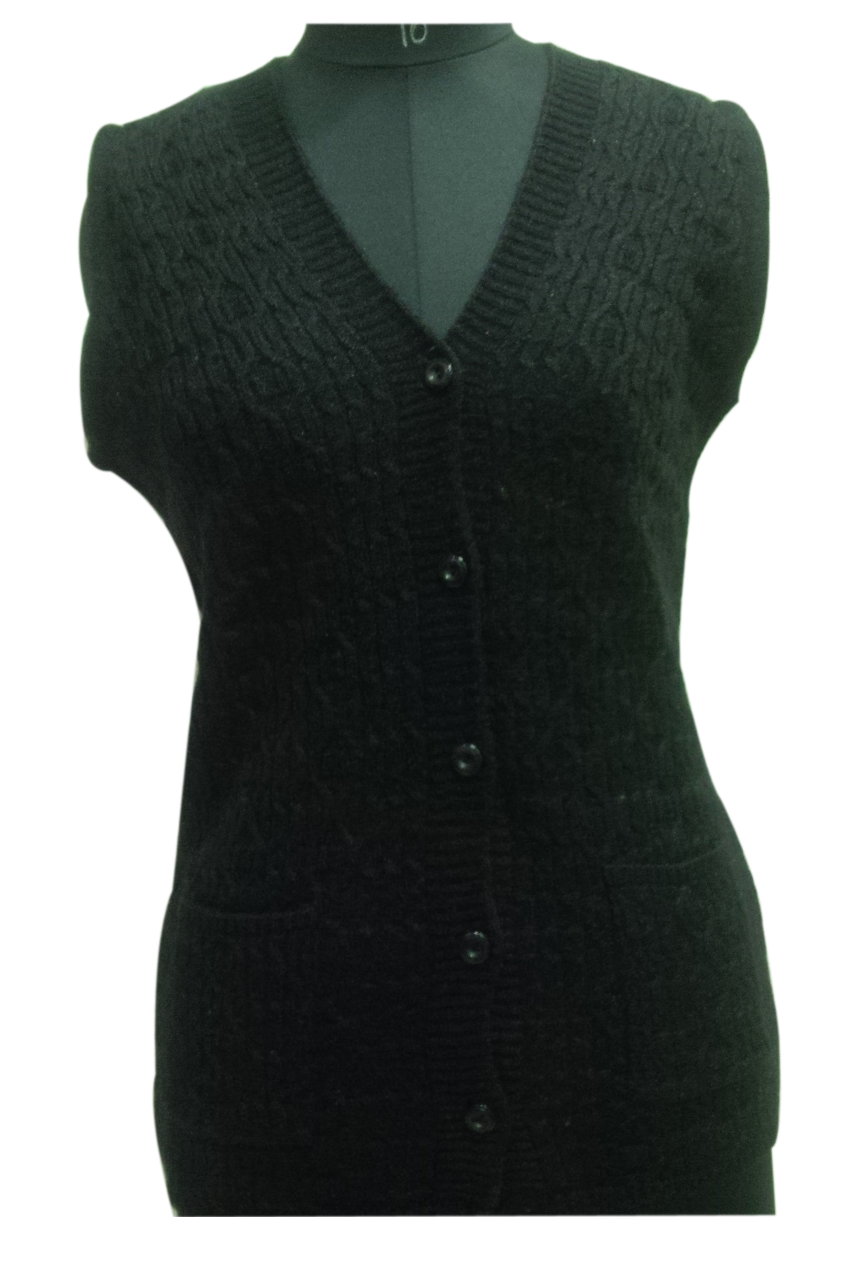 Half Ladies Sweater [Koti] Free Size in Black