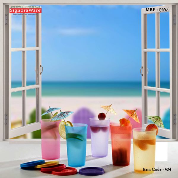 Buy Signoraware Tumbler & Sipper Set (2 Tumbler, 2 Jumbo & 2 Small