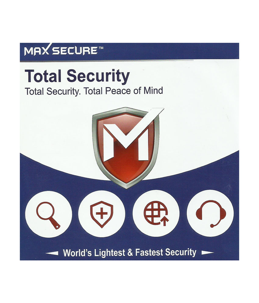 Max Secure Total Security 1 user 1 Pc 1 Year Separate CD Separate Key