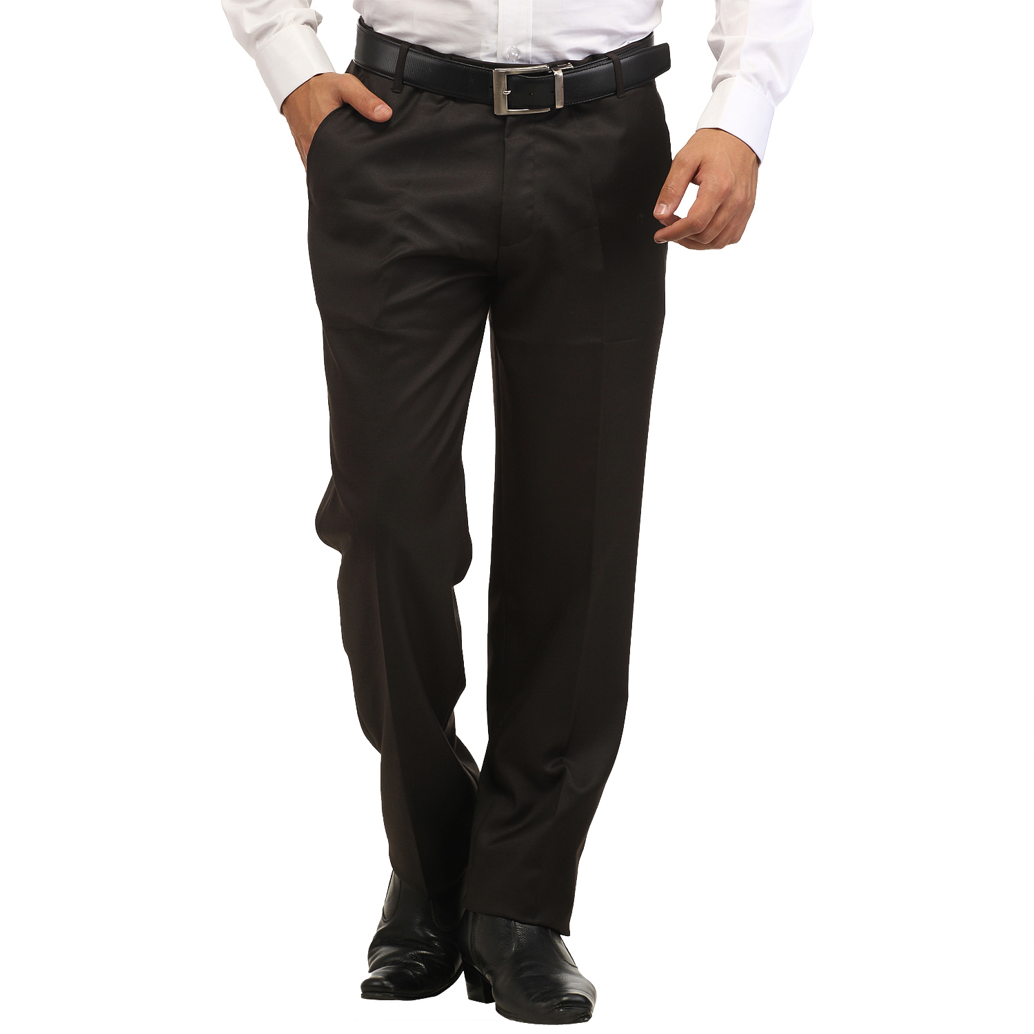 Inspire Big Size Coffee Formal Trouser