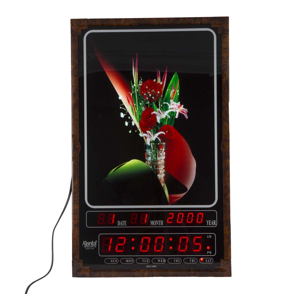 Ajanta LCD Digital Wall Clock OCL 203A10