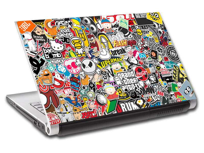 Topins Sticker Bomb Laptop Skin