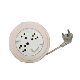 Buy Sargam Round Shaped 4m Extension Cord with 3 pin plug & ISI marked ...