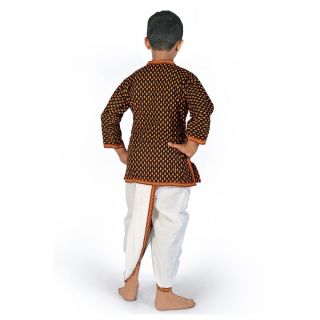 Rajasthani Traditional Design Pure Cotton Dhoti Angrakha Set 206B