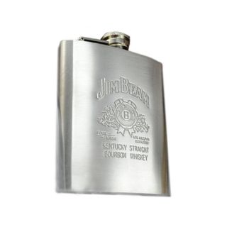 jim beam hip flask stainless steel 8oz high quality