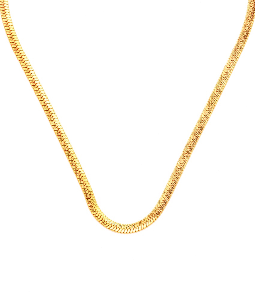 Gold plated mens thin chain