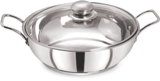 PRISTINE Induction Compatible Sandwich base Stainless Steel Kadai, 25 cm