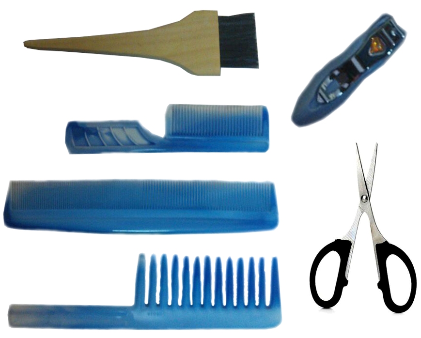 Comb set with Nail cutter Scissor Hair Brush