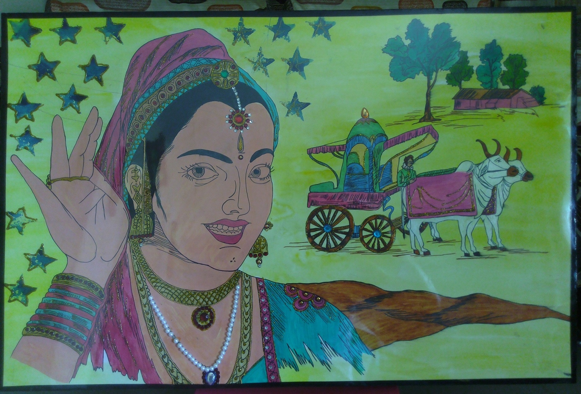 Painting on Canvas sheet