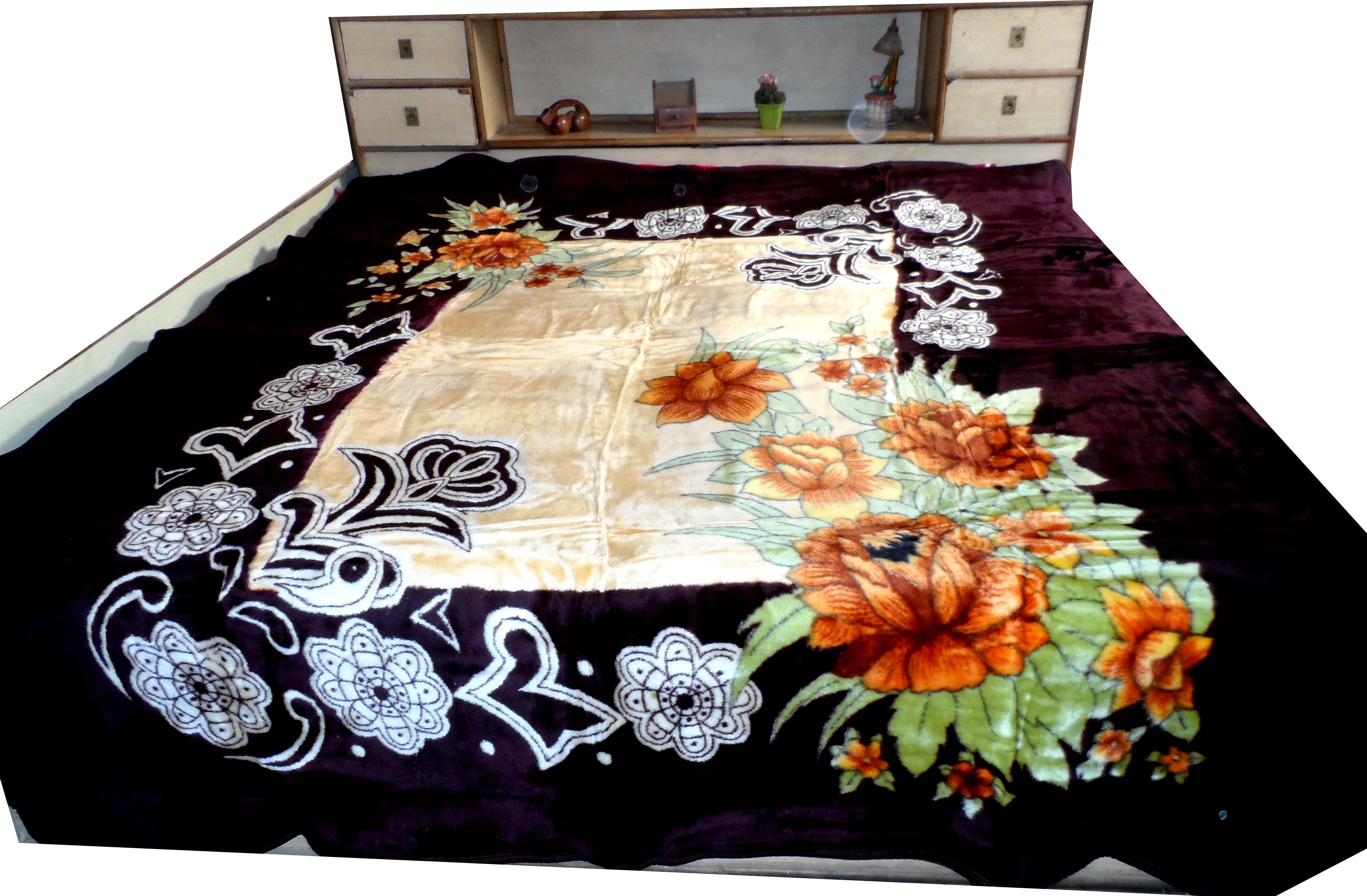 German Gold Super Soft Luxurious Double Bed Mink Blanket MB12