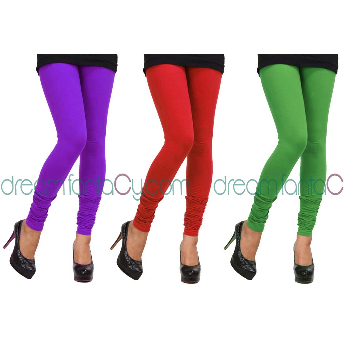 LEGGINGS PACK OF 3 COMBO COTTON WITH LYCRASTRECHEBLE FOR VERY LOWEST