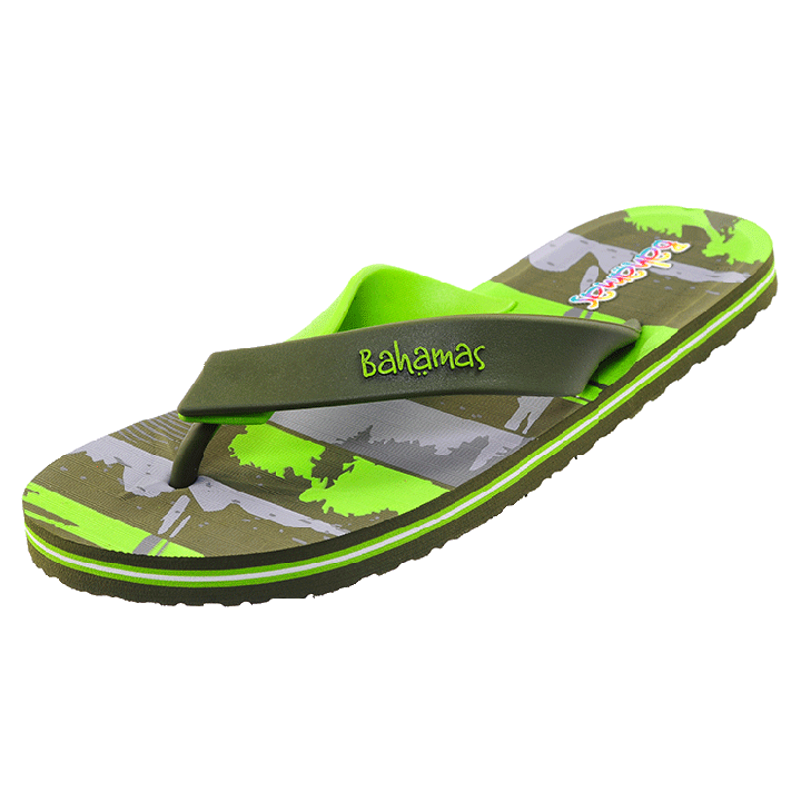 Buy Relaxo Bahamas Mens Olive and Grey Slippers Online @ ₹310 from ...