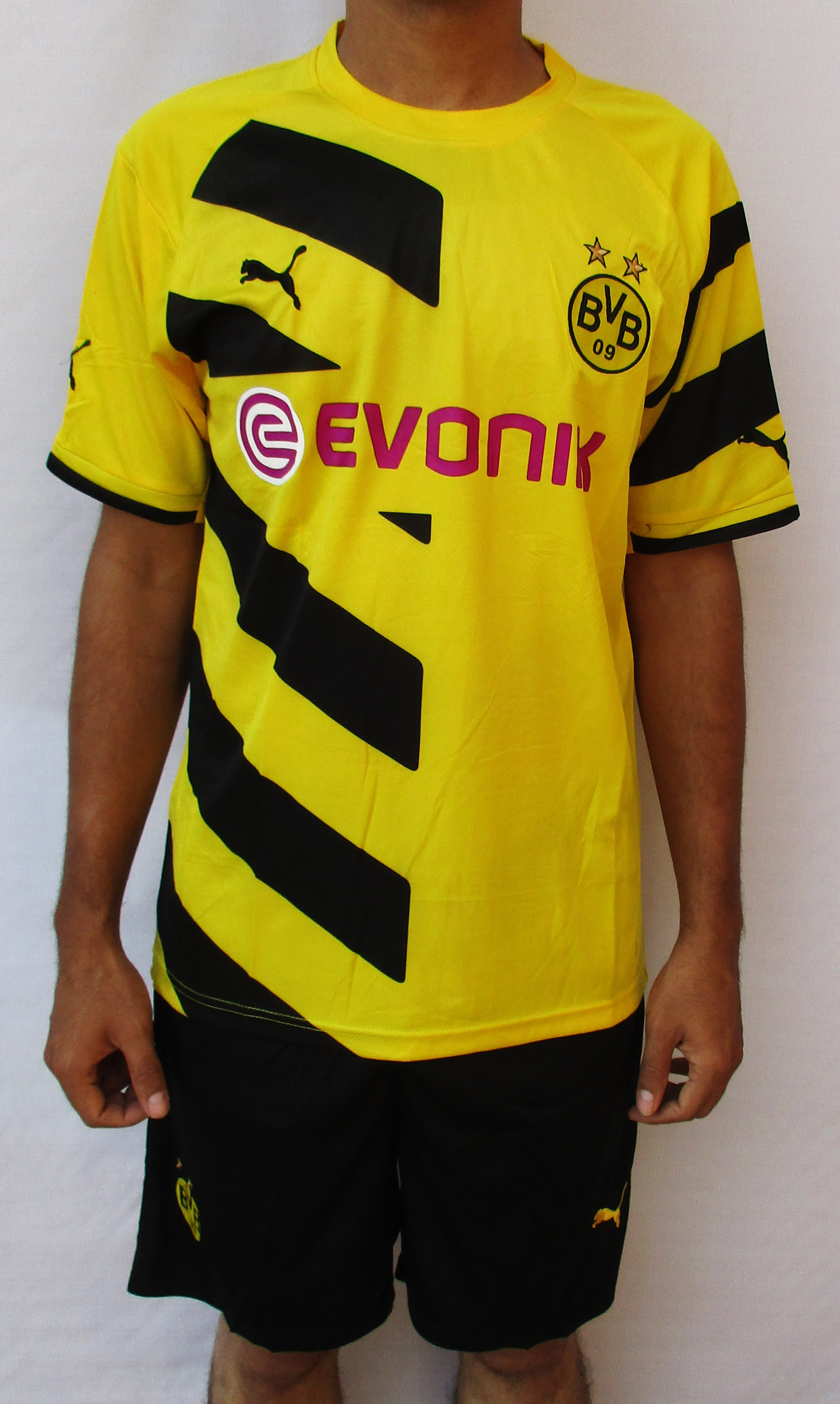 Buy Dortmund Football Club Jersey And Short Yellow Color Online @ ₹1070 ...