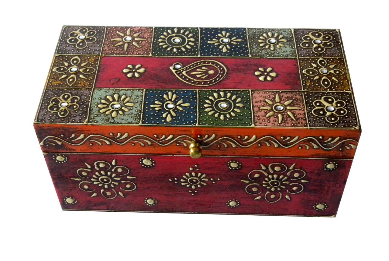 Buy Theshopy Indian Wooden Hand Made Hand Painted Bangle Box Online ...