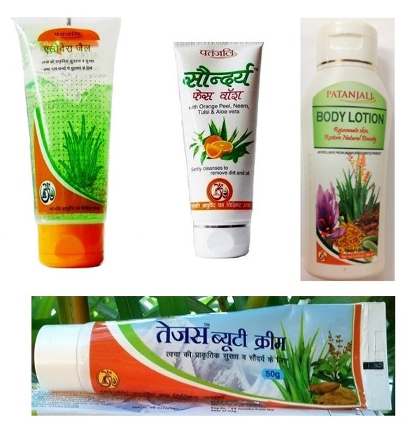 Buy Patanjali Combo Of Aloe Vera Gel Body Lotion Face Wash Beauty Cream Online ₹264 From 3837