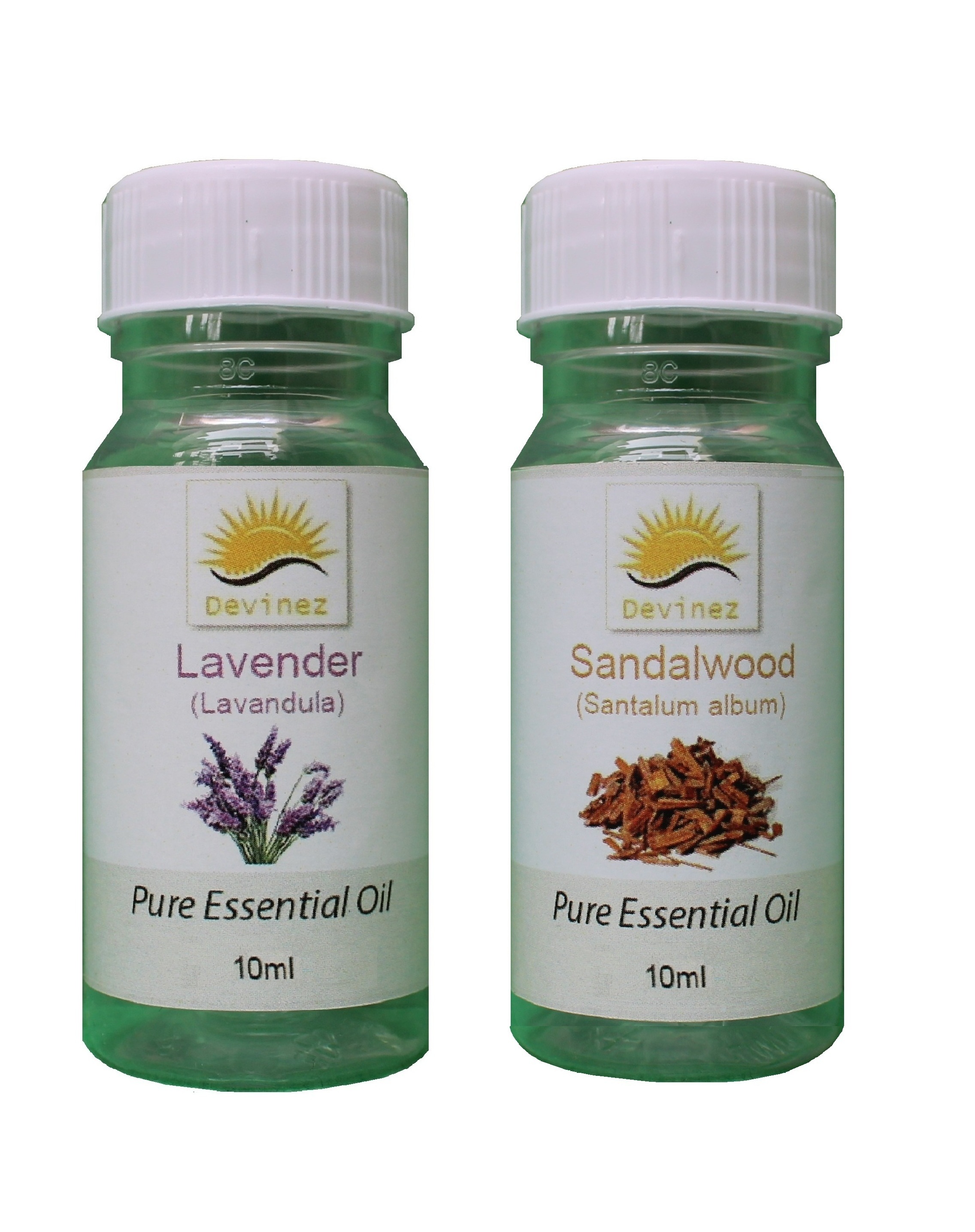 Buy Lavender + Sandal Wood Essential Oil For Diffusers, 10ml (Pack of 2 ...