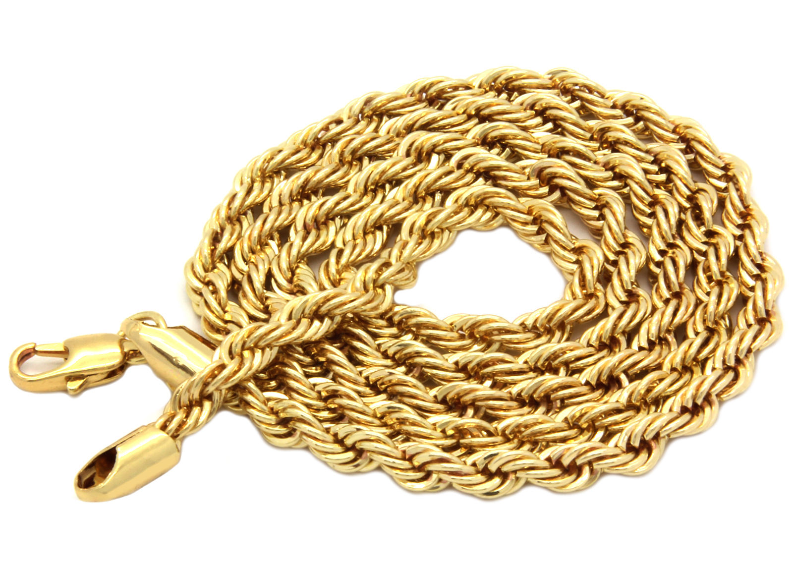 18CT PURE GOLD AND RODIUM COATED CHAIN FOR MEN AND WOMEN