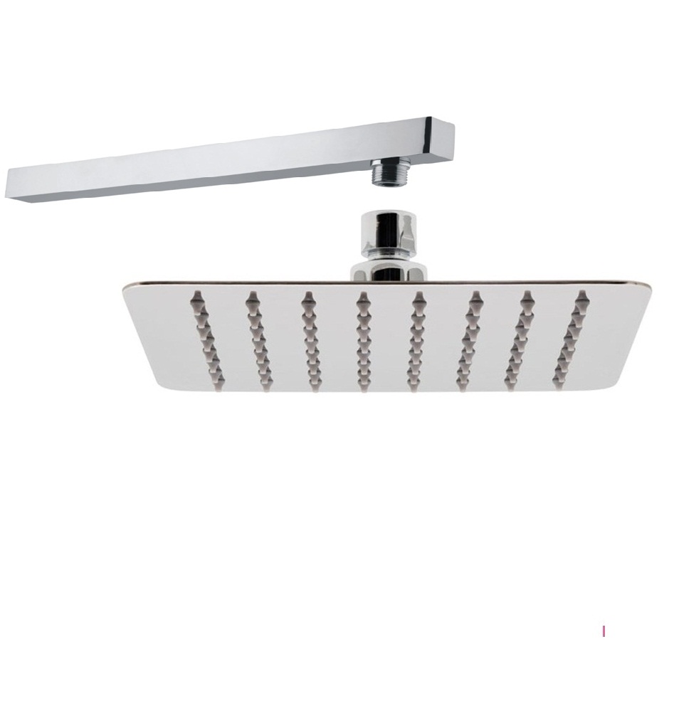 Buy STEEL SHOWER HEAD 6X6 INCHES WITH 15 INCHES LONG STEEL SHOWER ARM Online @ ₹665 from ShopClues