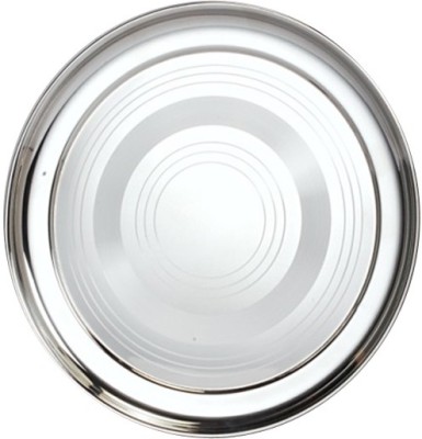 Buy Sagene Stainless Steel Dinner Plate Design - Thali Set of 6 - 12 ...