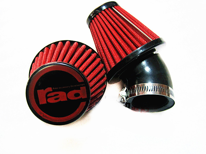 RAD Universal Air Filter for all Bikes to Enhance Performance, Red Color