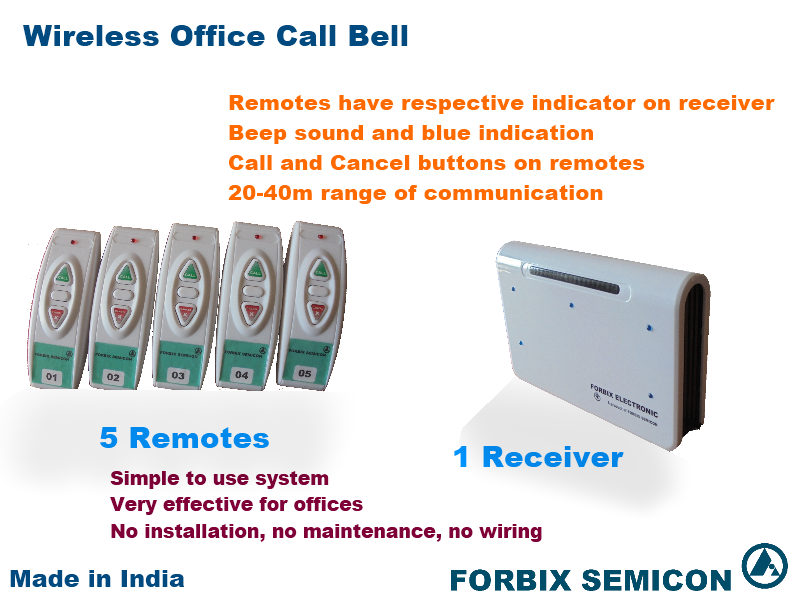 Buy Wireless office call bell system Online ₹7500 from ShopClues