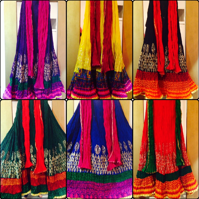 ghagra dupatta draping