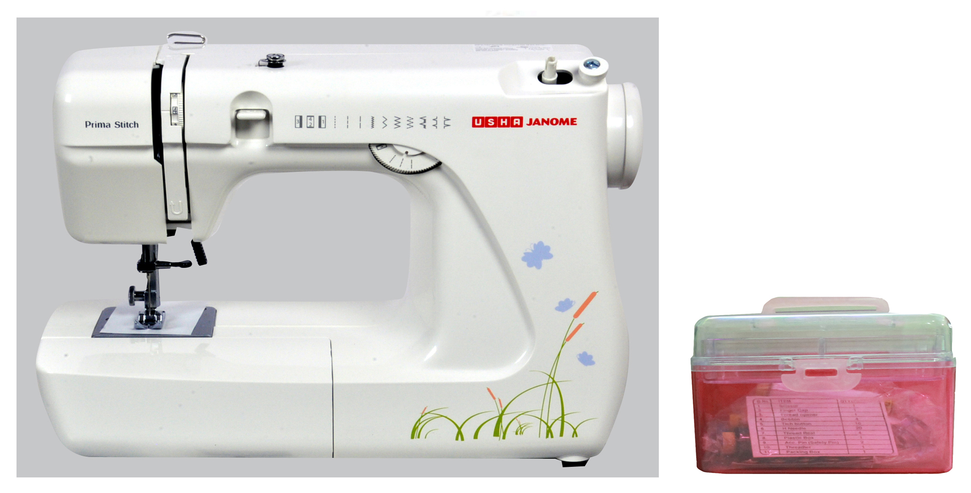 Buy Usha Prima Stitch Automatic Sewing Machine + Free Usha Sewing Kit