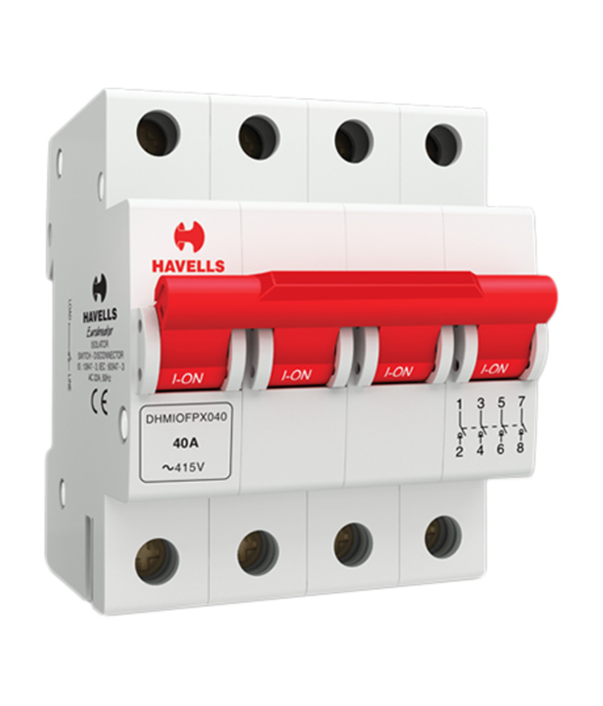 Buy HAVELLS 63 A FP ISOLATOR SWITCH Online ₹700 from ShopClues