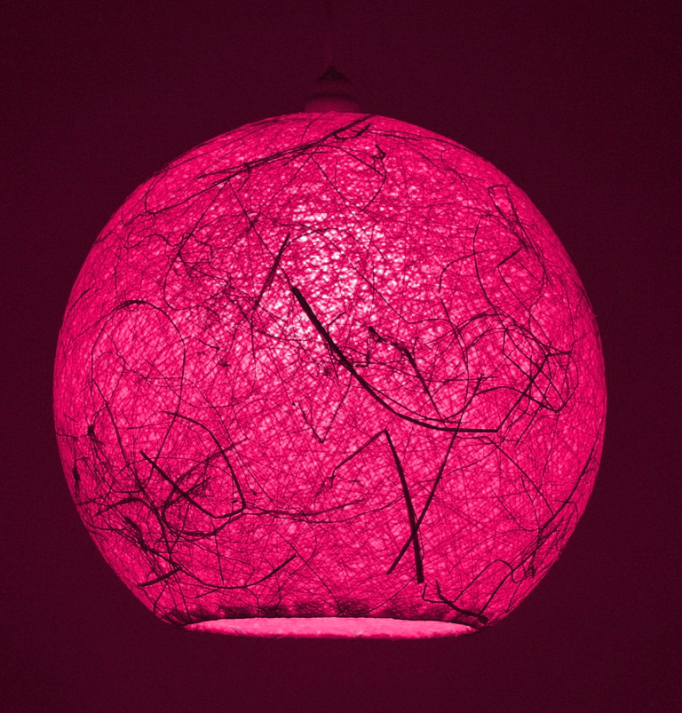 Salebrations Hanging Ball Lamp Shades Yarn With Banana Fiber