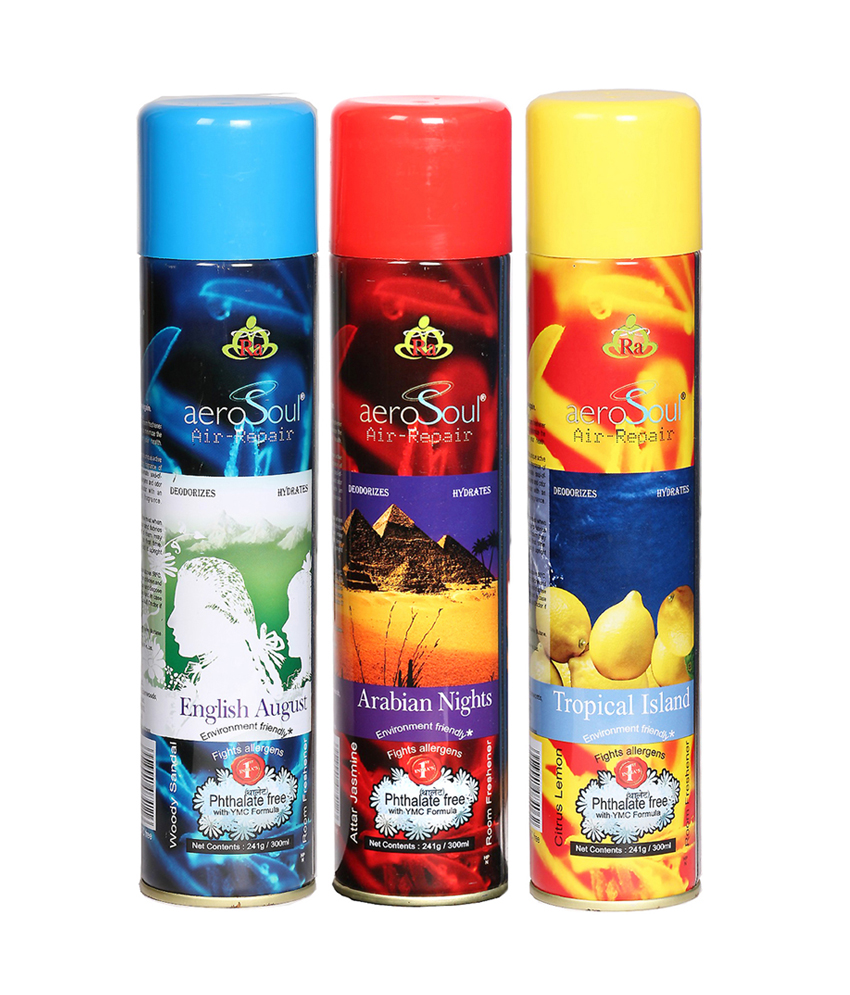 Aerosoul Mega Pack Of 3 Aerosoul Room Air Fresheners Phthalate Free 4X