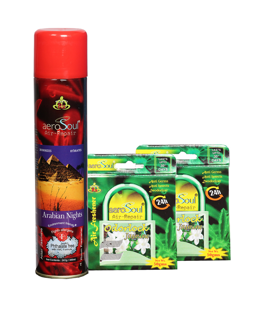 Aerosoul Combo Pack Aerosoul Arabian Nights (Attar Jasmine) Room Air