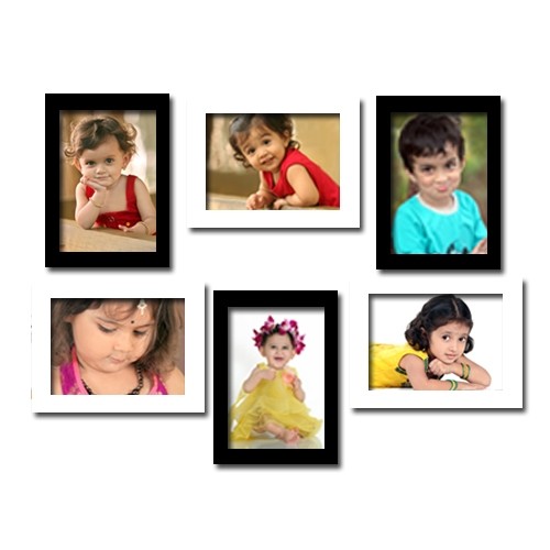 Buy 6 Set Collage Frames-BK-WH-6X8 Online @ ₹1299 from ShopClues