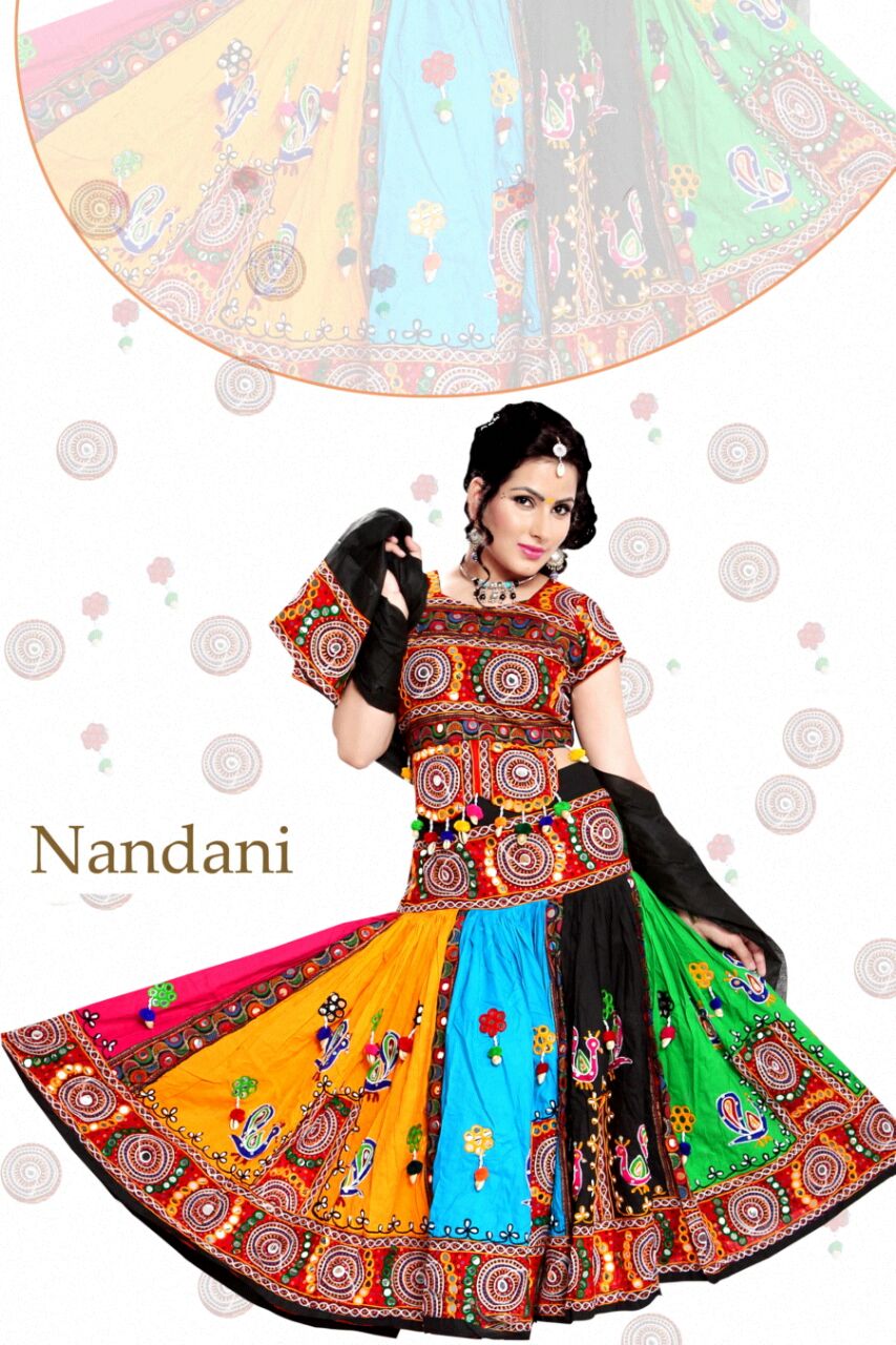 gamthi print chaniya choli