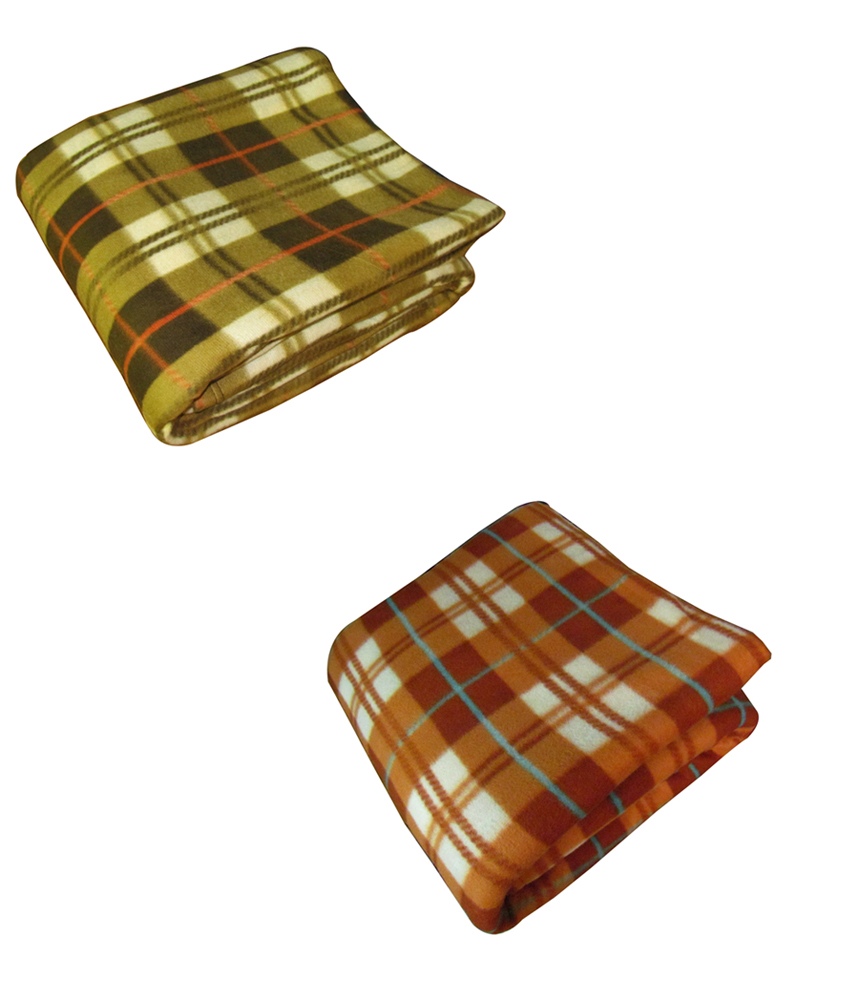 Buy K Decor set of 2 double bed ac blanket Online ₹549 from ShopClues