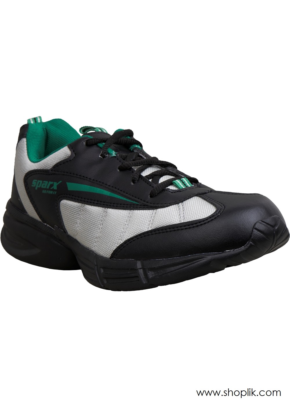 Buy Sparx Men's Black Synthetic Leather Sports Shoes Online- Shopclues.com