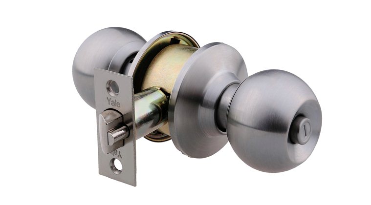 Buy Yale Round Door Lock Bathroom CA5122 US32D Online @ ₹721 from ShopClues