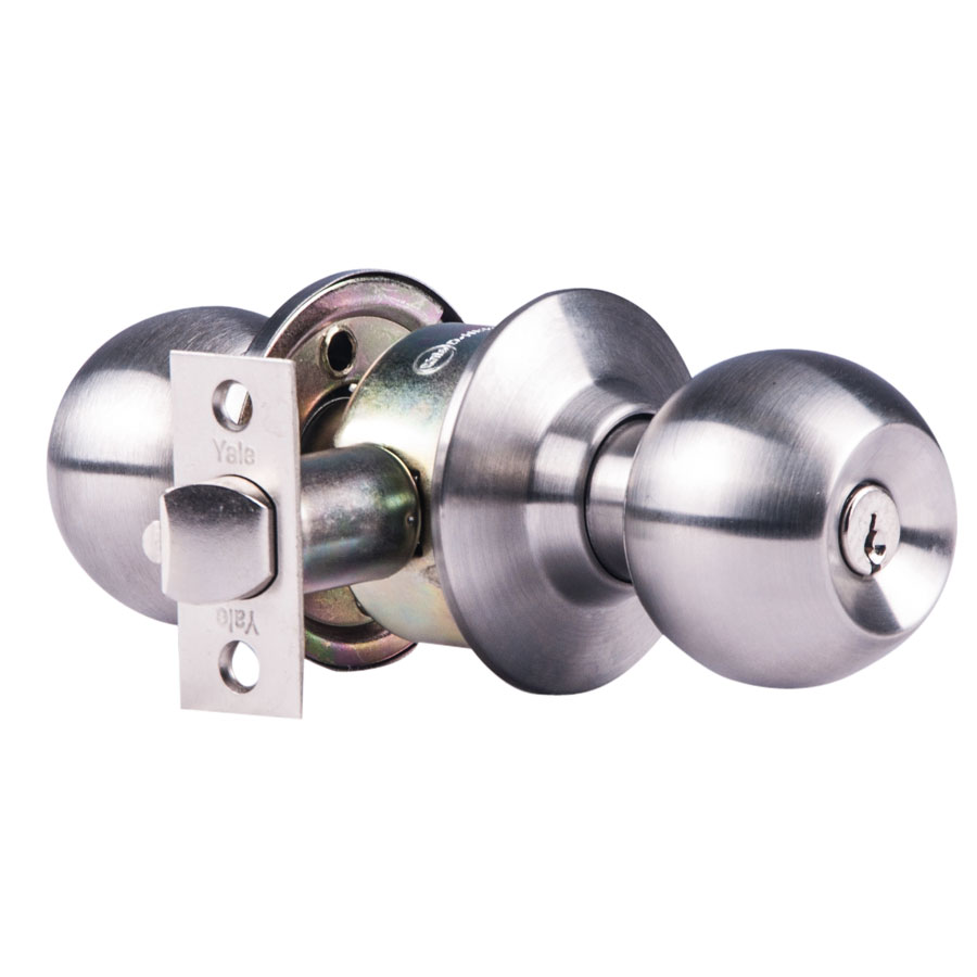 Buy Yale Round Door Lock With Key 5127 US32D 60/70BS Online @ ₹806 From ...