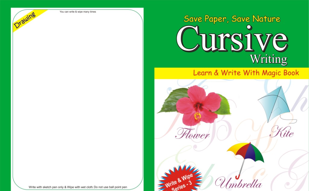 Magic Ink Cursive Writing Book Buy BRANDED MAGIC BOOK WRITE BY SKETCH/GEL/INK PEN & ERASE BY WET CLOTH ...