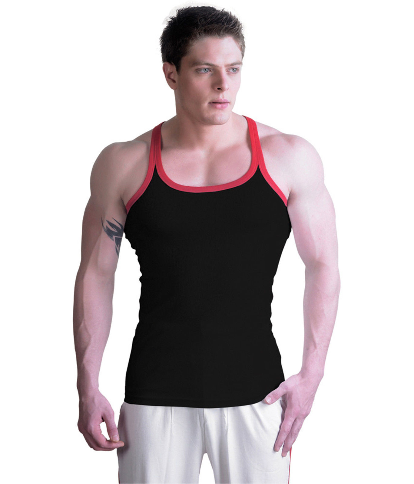 Buy Amul Macho Sporto color Gym vest Pack of 5 Online @ ₹820 from ShopClues