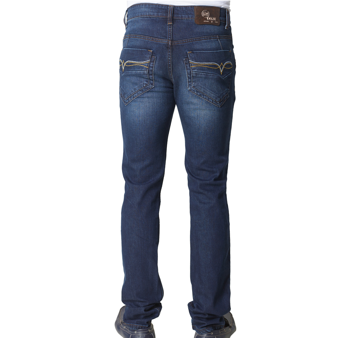 Buy Klix Marvelous Regular Blue Jeans Online @ ₹1499 from ShopClues