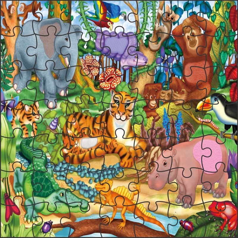 Shop MFM Toys 49 Pieces Magnetic Wooden Jigsaw Puzzle Online - Shopclues