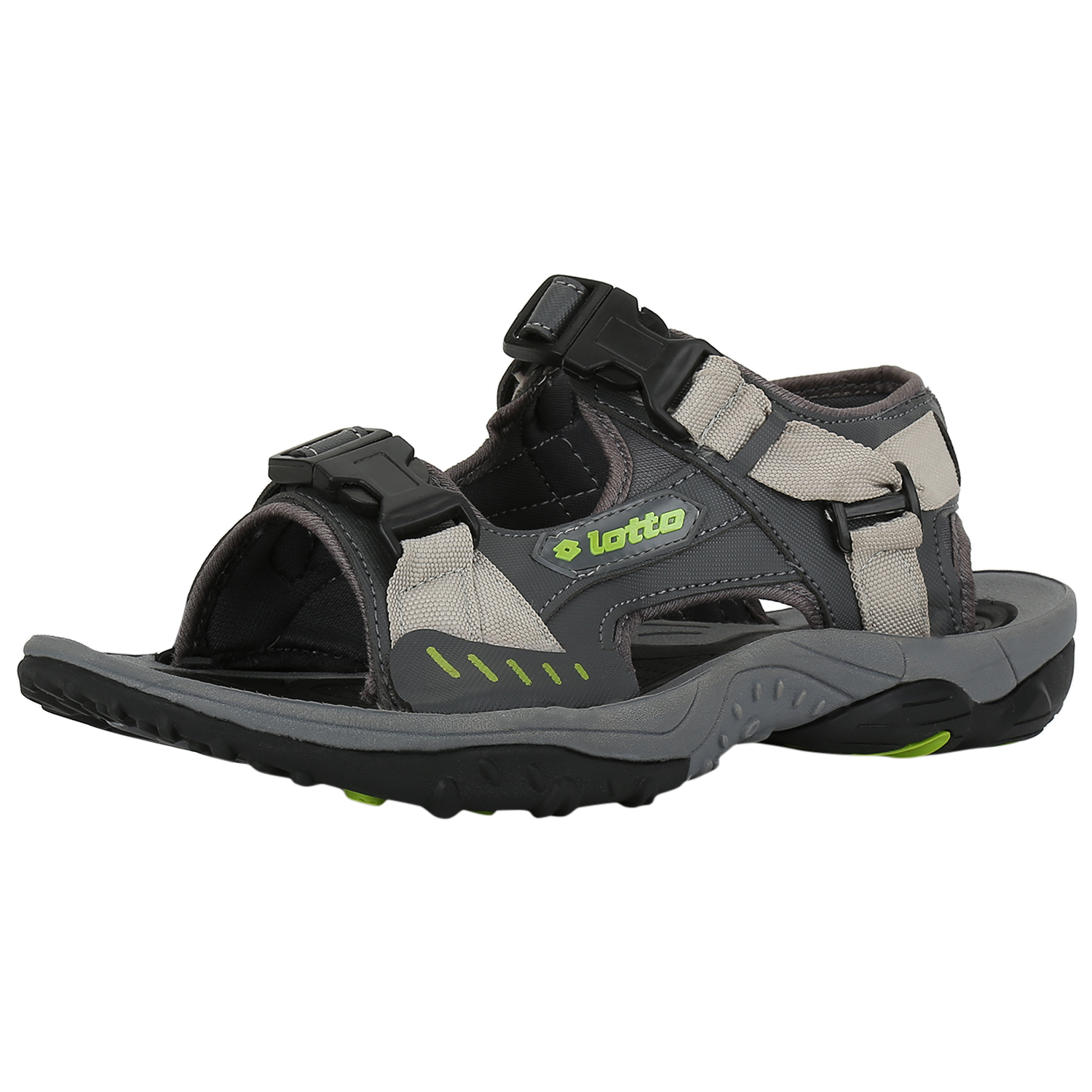 Buy Lotto Mens Sandal Grip Grey/Lime Gt7035 Online @ ₹899 from ShopClues