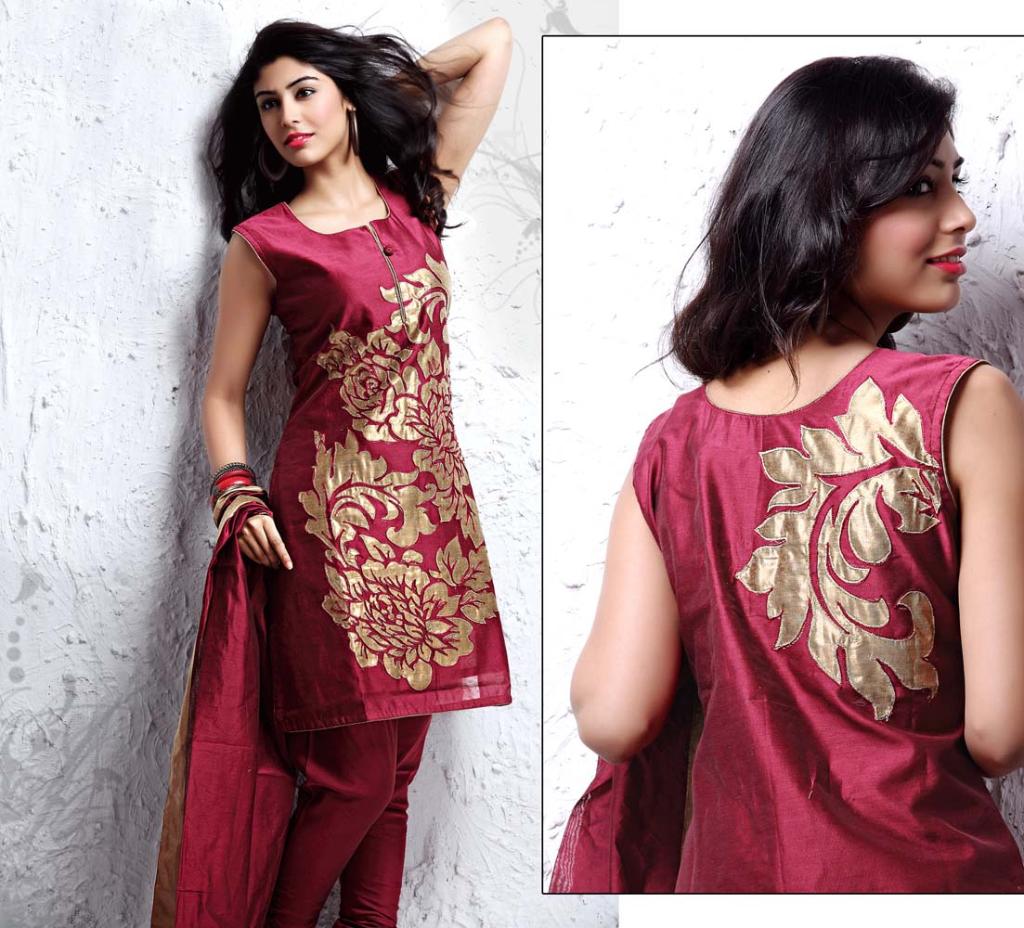 applique work kurtis