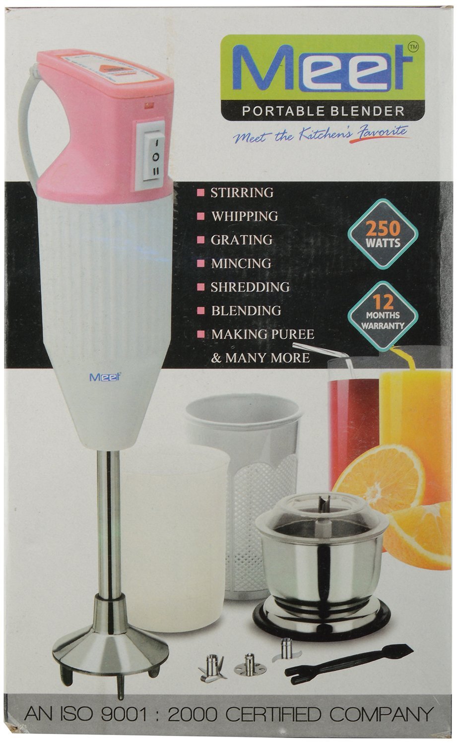 Buy Meet Hand Blender With Attachment (Multi Colour) Online ₹1700